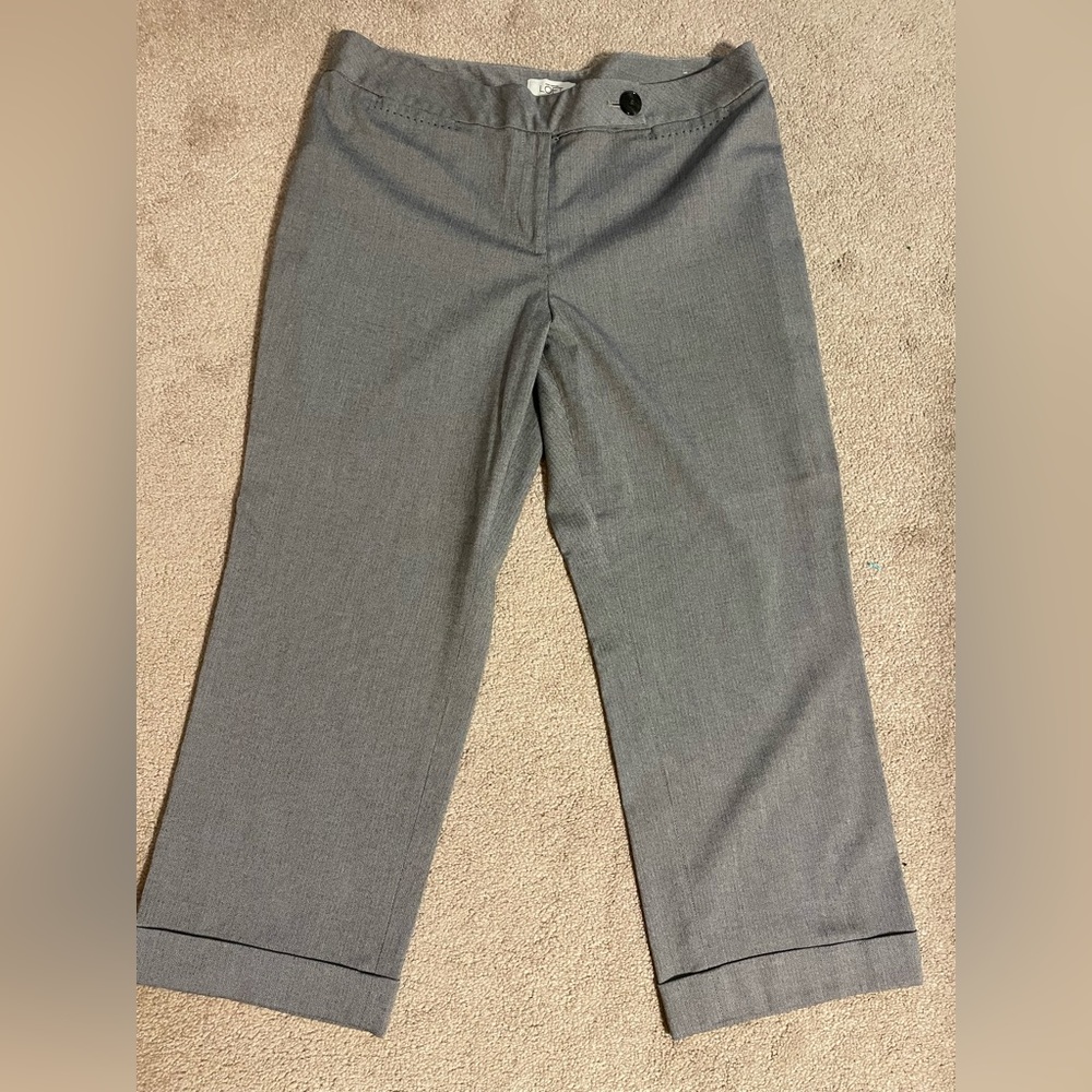 Loft Julie wide leg cropped dress pant.